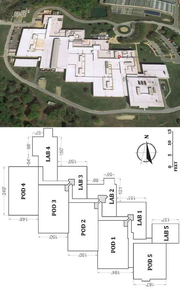 Smithsonian Museum Support Center (SMSC) ; Aerial view