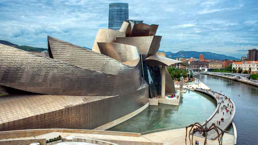 The Guggenheim Museum in Bilbao, Spain